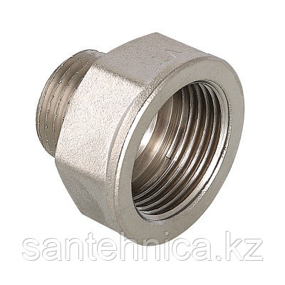 Переходник латунь Ду 32х20 (1 1/4"х3/4") внутр./наруж. Никель (5/100), фото 1