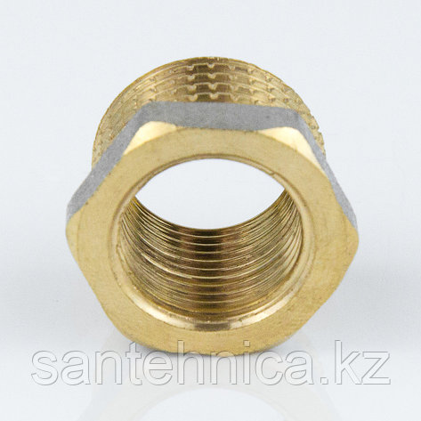 Футорка латунь никель Ду 15х8 (1/2"х1/4") наруж./внутр., фото 2