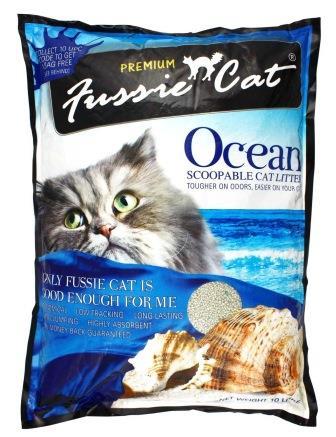 Fussie Cat 10 л (8,1кг) Морской комкующийся наполнитель для кошачьих туалетов - фото 2 - id-p69886876