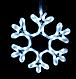 Светодиодная фигура снежинка 40*40, 144 LED, фото 2