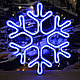 Светодиодная фигура снежинка 40*40, 144 LED, фото 4