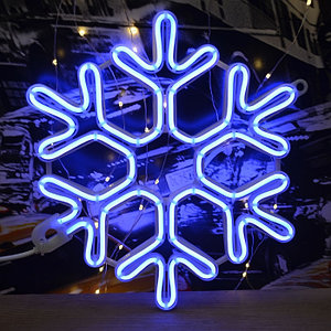 Светодиодная фигура снежинка 60*60, 144 LED