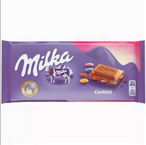 MILKA milka tablet confetti драже конфетти (100грам )