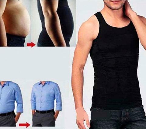 Утягивающая майка для мужчин Slim and Lift for men BLACK (XL) - фото 8 - id-p69891328