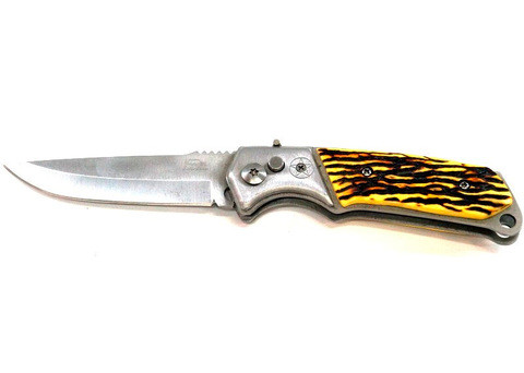 Нож выкидной автоматический Stainless (Желтый)
