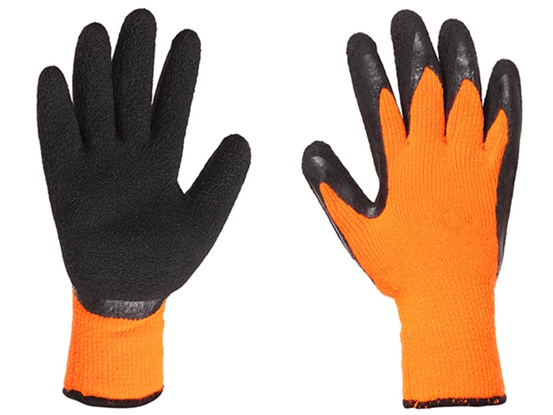 Перчатки прорезиненные оранжевые #300 - фото 2 - id-p69889791