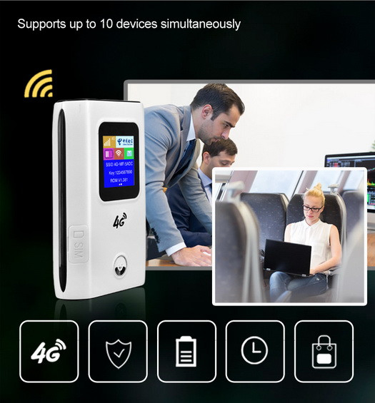 4G WIFI модем/роутер с поддержкой 4G сим карт и функцией PowerBank, модель MF825С - фото 8 - id-p69895480