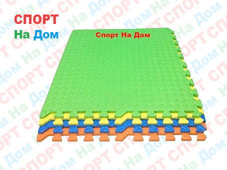 Детское мягкое напольное покрытие 60*60*1.2 см. "Радуга" доставка, фото 2