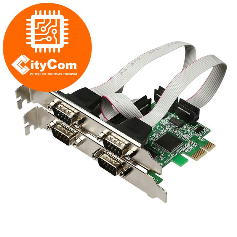 Контроллер плата PCI-Express 1x to 4xCOM (RS-232) controller Арт.5083 - фото 1 - id-p40537307