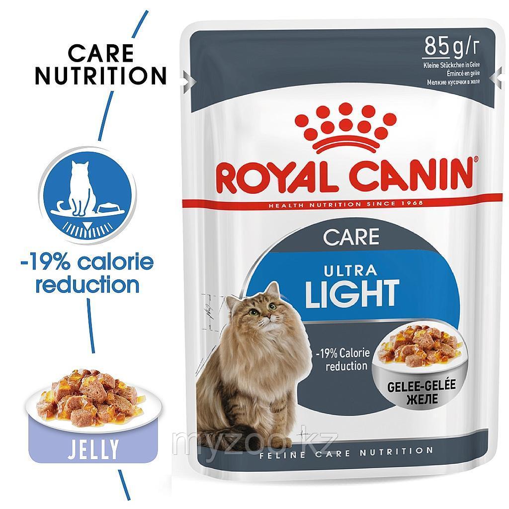 Влажный корм в желе для кошек Royal Canin ULTRA LIGHT IN JELLY 1*85G