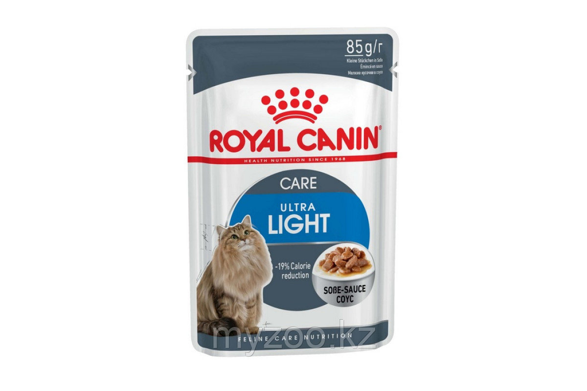 Влажный корм для кошек склонных к полноте Royal Canin ULTRA LIGHT 1*85G