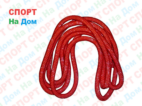 Скакалка гимнастическая красная (однотонная, 3 метра) - фото 2 - id-p68200331