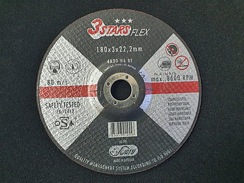 Круг отрезной Inox&Metal 180 x 3 x 22,23 3STARS 4A30N6BF (Weiler Abrasives, Slovenija)