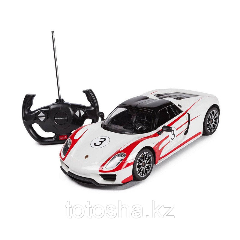 Радиоуправляемая машина PORSCHE 918 Spyder Performance, белая 1:14, RASTAR 70710W