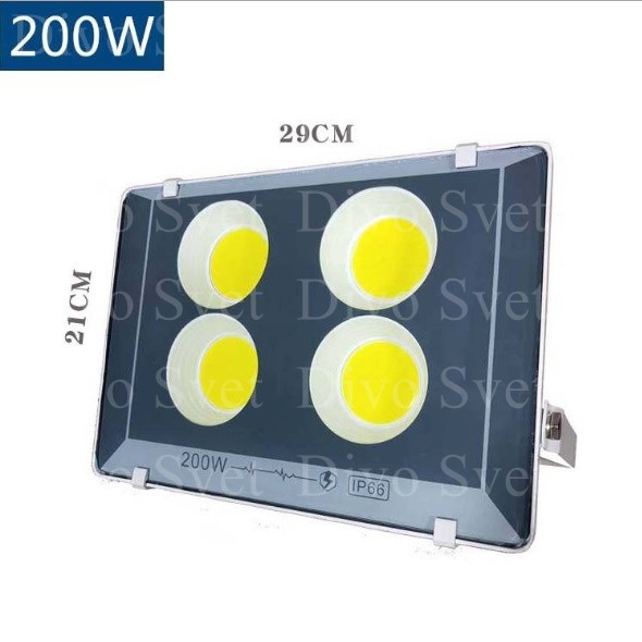 Прожектор светодиодный FLOOD LIGHT 200 W "Стандарт" серия, бюджетная. LED Прожекторы освещения 200 Ватт.