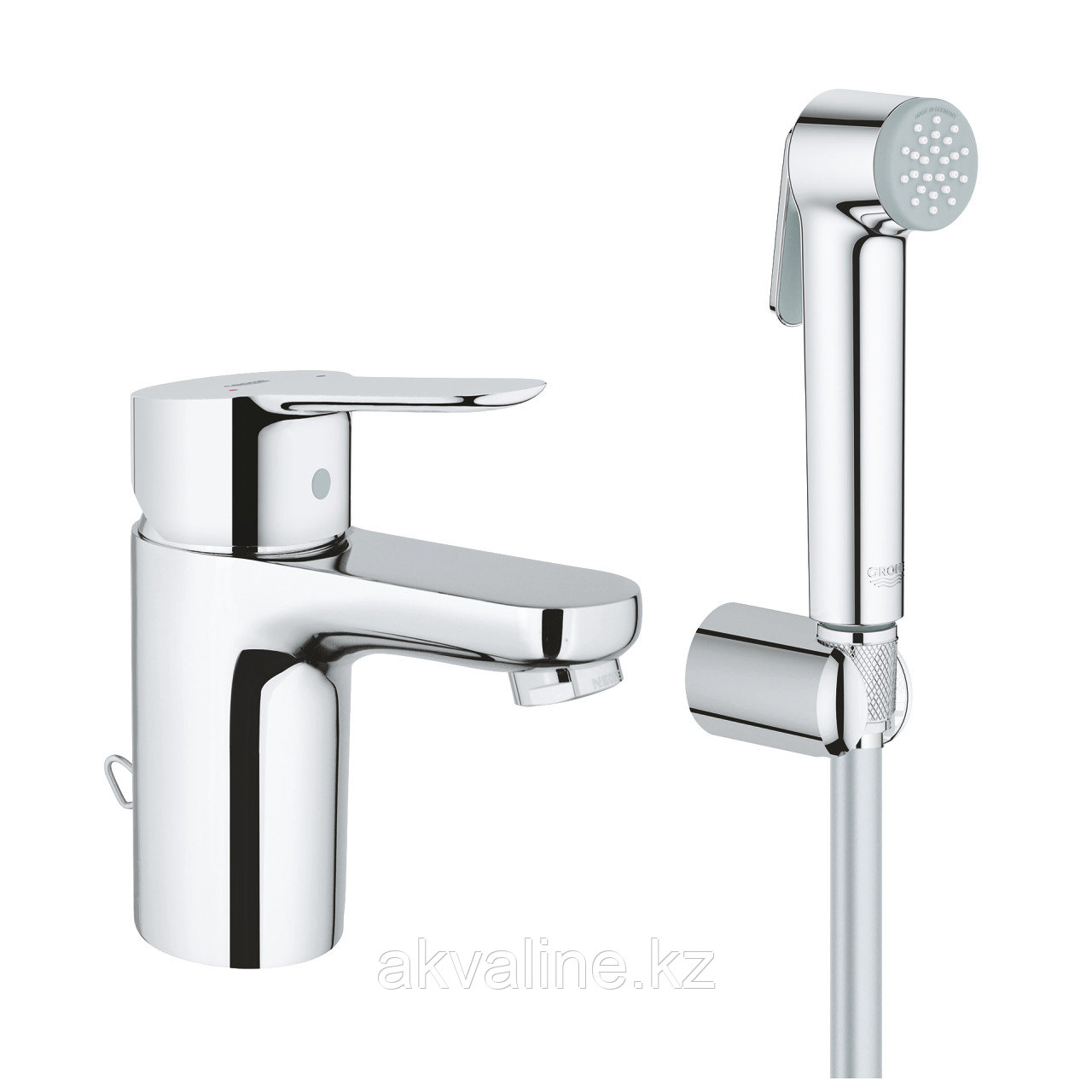 Grohe BauEdge Смеситель для раковины с гигиеническим душем S-size 23757000