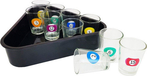 Набор стопок подарочный «Пьяный бильярд» SHOT Glasses, фото 2