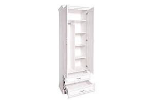 Тиффани Шкаф 2DG2S плательный с полками, вудлайн кремовый, Анрекс, фото 2
