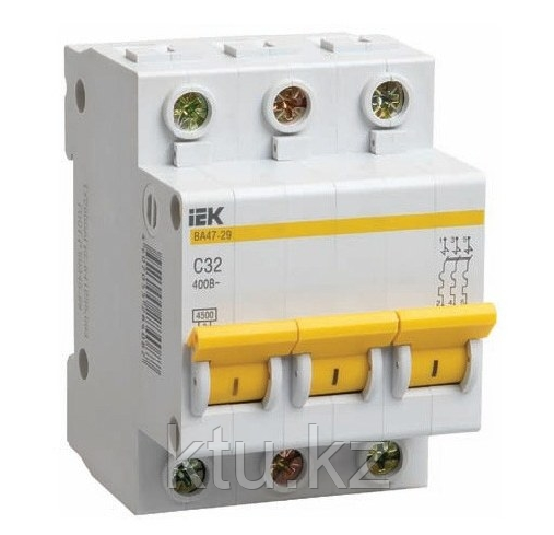 АВТОМАТ ВА47-29 (3ф) 32А IEK
