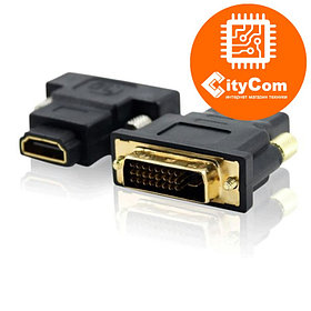 Адаптер (переходник)  DVI-I 24+5 male to HDMI female. Конвертер. сигнальный. Арт.2818