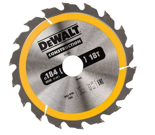 Пильный диск DeWalt CONSTRUCT 184x30 DT1941