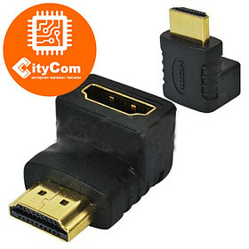 Адаптер (переходник) HDMI to HDMI, AM-AF, поворотный: угол 90 градусов. Конвертер. Арт.2227