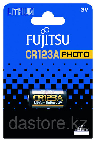 Fujitsu CR123A(B), серии Photo, 1 шт, (в блистере) Батарея литиевая, фото 2