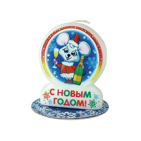 Свеча-круг "Символ года" d 21мм, h 125мм, фото 2