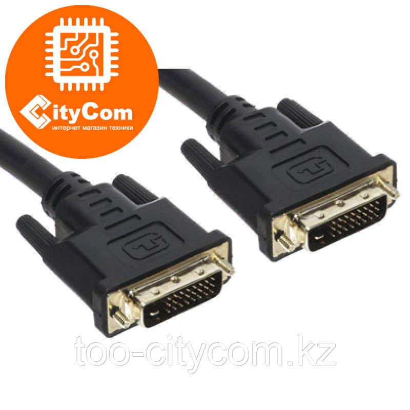 Интерфейсный кабель DVI male to male, C-NET, 5m, DVI-D Dual LInk сигнальный. Арт.2448