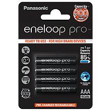 Panasonic Аккумулятор Eneloop Pro AAA 900 4BP (BK-4HCDE/4BE) 900 mAh, 4 шт, блистер, AAA