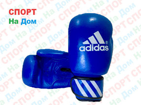 Боксерские перчатки ADIDAS кожа (синий)