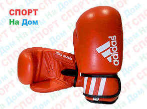 Боксерские перчатки ADIDAS кожа (красный), фото 2