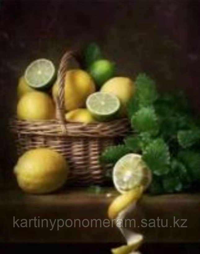 Картина по номерам "Натюрморт с лимонами"