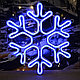 Светодиодная фигура снежинка 80*80, LED, фото 2