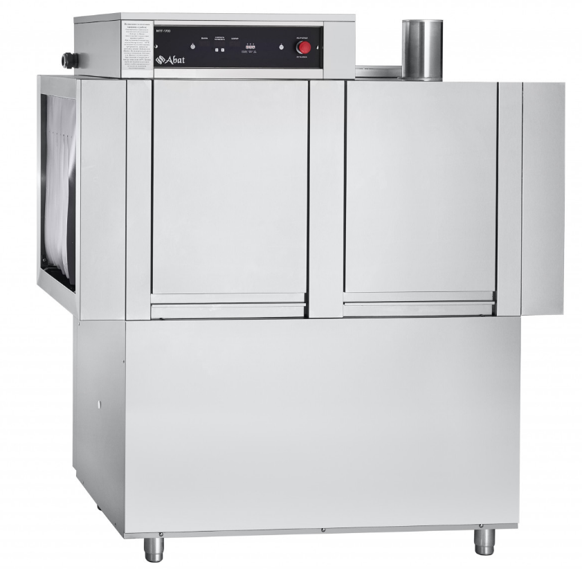 Машина посудомоечная туннельная МПТ-1700-01 левая, теплообменник, 1700 тарелок/час, 3 программы мойки, 2 дозат - фото 1 - id-p70003377