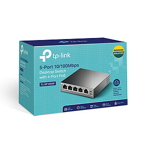 Коммутатор TP-Link TL-SF1005P 5-портовый настольный, фото 2