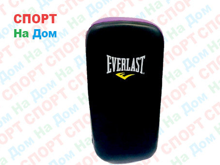 Лапы для бокса, каратэ, таэквондо Everlast кожа (цвет черный, фиолетовый), фото 2
