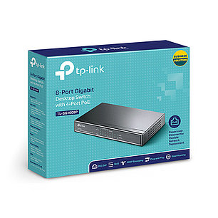 Коммутатор TP-Link TL-SG1008P настольный 8 портов, фото 2