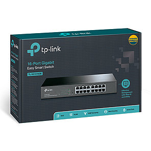 Коммутатор TP-Link TL-SG1016DE стоечный 16 портов, фото 2