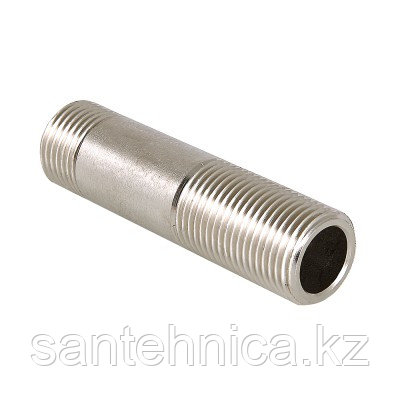 Сгон латунь ХРОМ Ду 15 (1/2") L=80 мм (10/100), фото 1