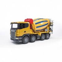 Bruder Бетономешалка Scania (цвет жёлто синий) 03-554