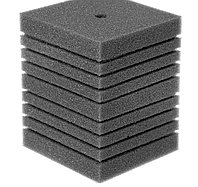 Губка прямоугольная запасная серая для фильтра турбо №19 (15х15х19 см)