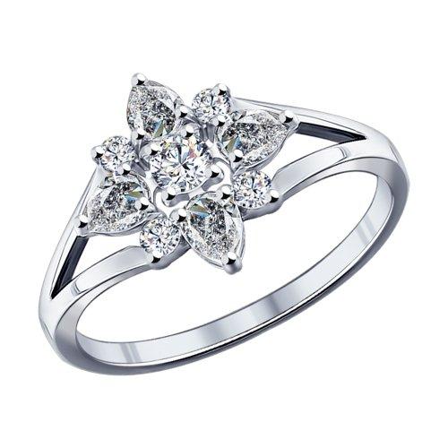 Кольцо из серебра с фианитами SOKOLOV 94011796