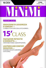 Тонкие матовые гольфы MINIMI CLASS 15 ден, 2 пары