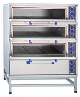 Шкаф пекарский подовый ЭШ-4К электрический, 4 пекарные камеры 1000х800х180 мм, нерж. ТЭН-ы, раздельная регулир
