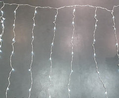 Светодиодная гирлянда "Водопад" - 3X2 метра, 240 лампочек, холодный свет, синхронная работа