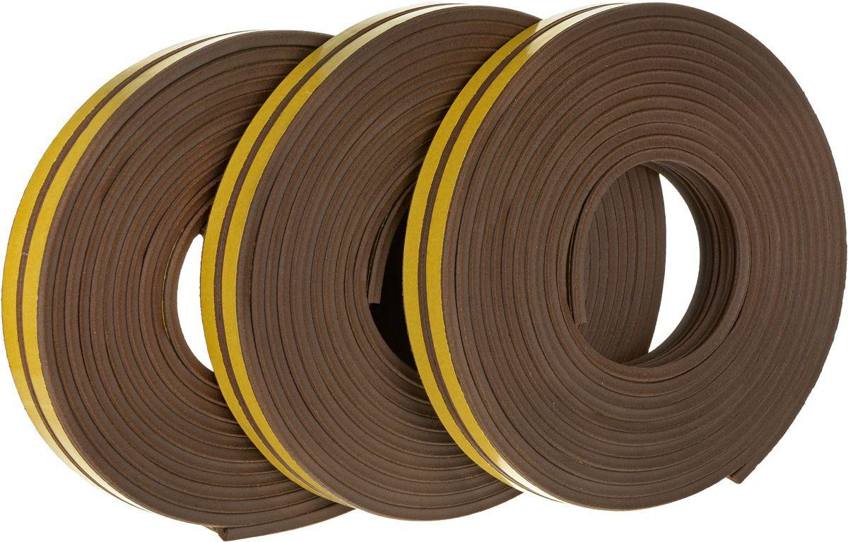 Уплотнитель для окон и дверей резиновый черный D 12х10 мм, 20 м