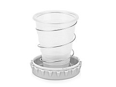 Стакан складной Дорожный 200мл, серебристый