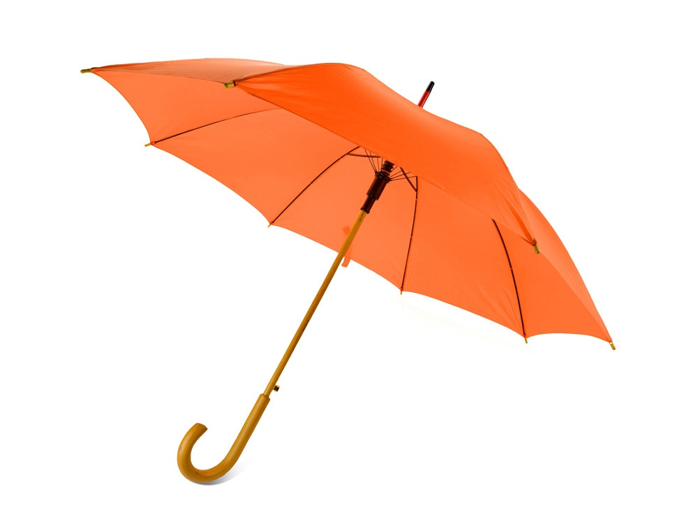 Зонт-трость полуавтоматический с деревянной ручкой - фото 1 - id-p70027137