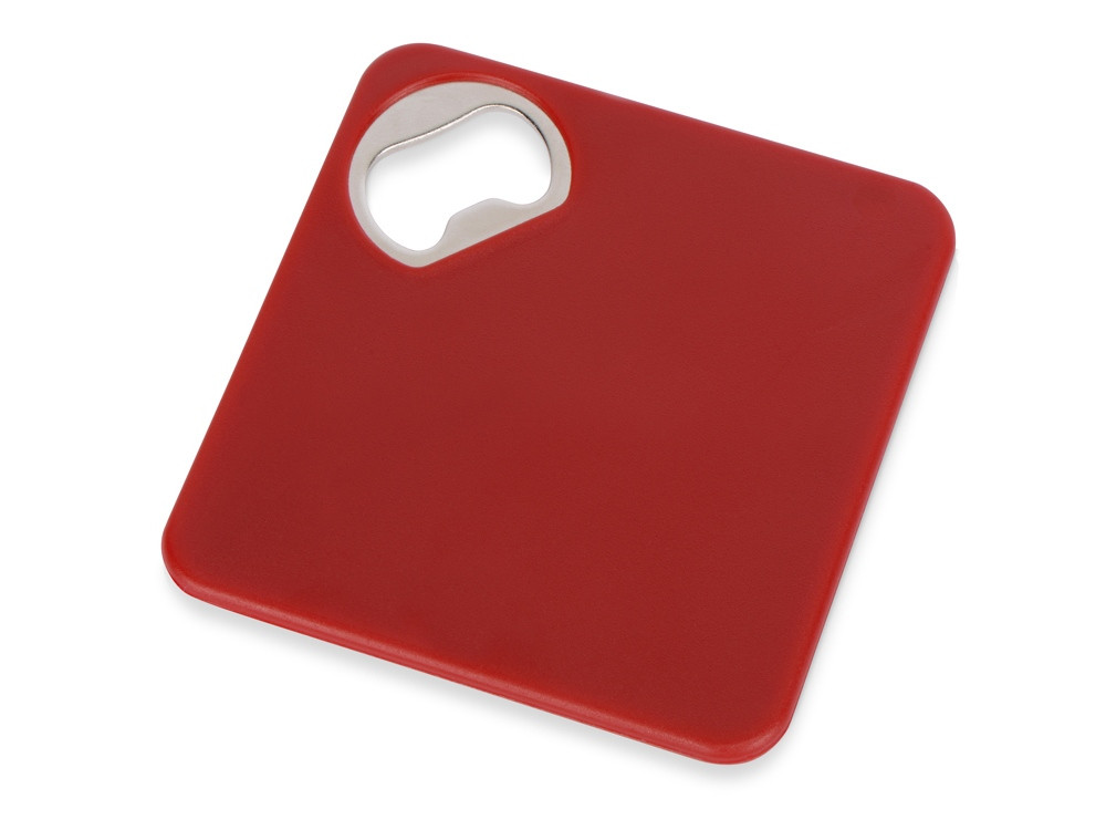 Подставка для кружки с открывалкой Liso, черный/красный - фото 1 - id-p70027201